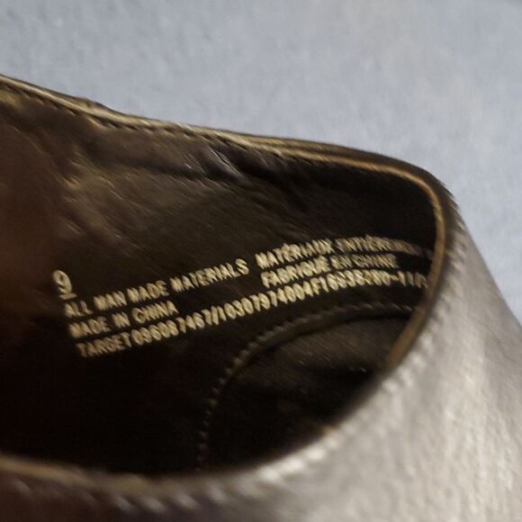 Womens Black MOSSIMO High Heel Open Toe Bootie mules - Picture 7 of 8